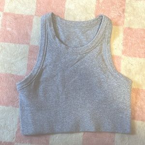 ALO Gray Cropped Tank